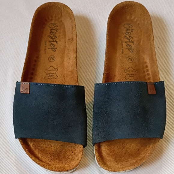 Biostep Blue Cork Slides - Picture 1 of 7